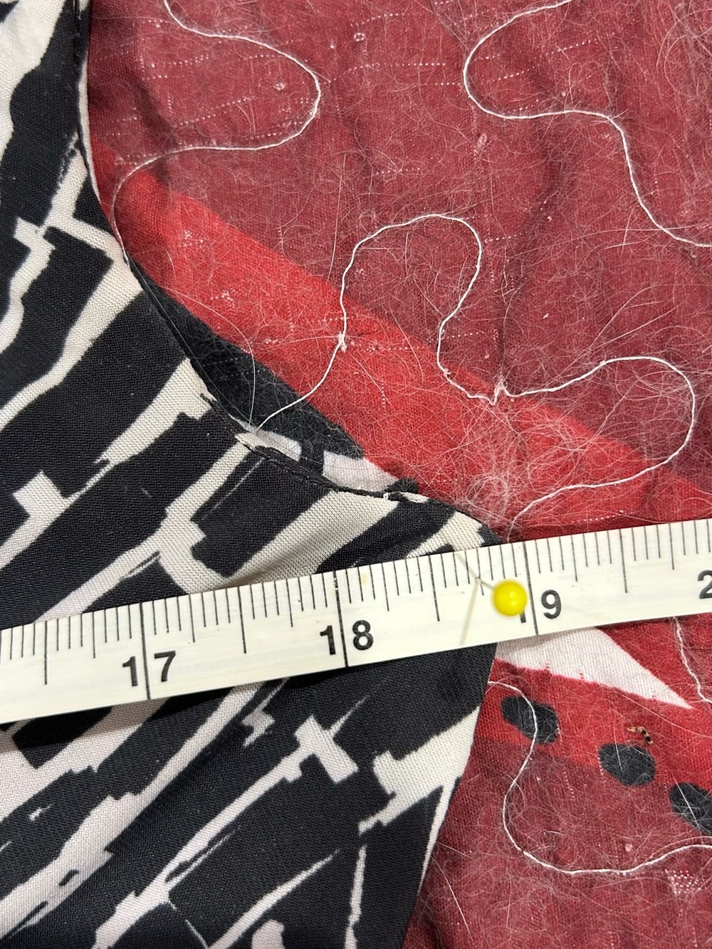 connected apparel Grey and White Abstract Wrap-Effect Midi Dress - Picture 10 of 14